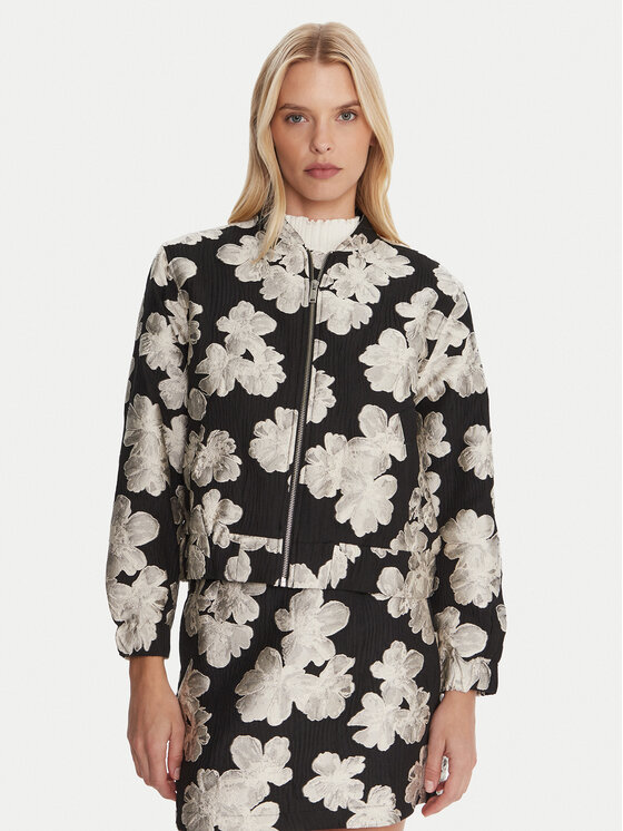 French Connection Яке бомбър 75ZAF Черен Boxy Fit цвят на ниска цена