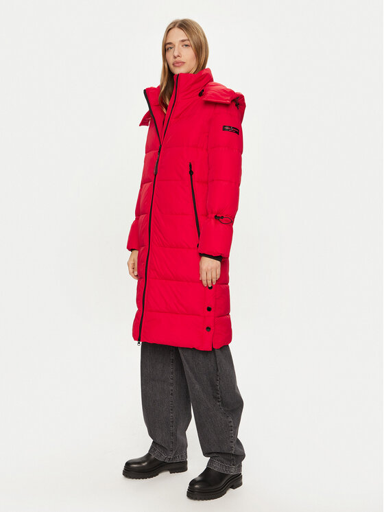 Frieda & Freddies Зимно яке 3825 Червен Regular Fit цвят на ниска цена