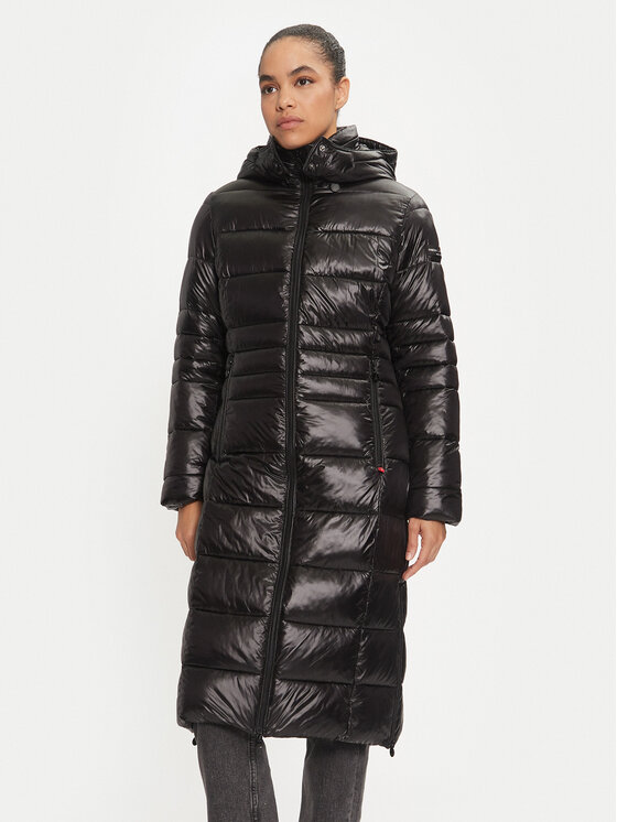 Frieda & Freddies Зимно яке 3880A Черен Regular Fit цвят на ниска цена