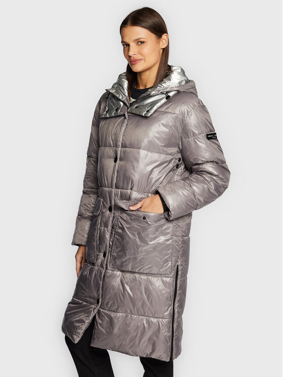 Frieda & Freddies Зимно яке 8826 Сив Regular Fit цвят на ниска цена