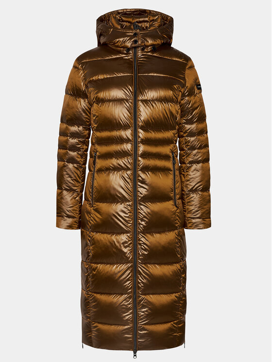 Frieda & Freddies Пухено яке 1880A Кафяв Regular Fit цвят на ниска цена