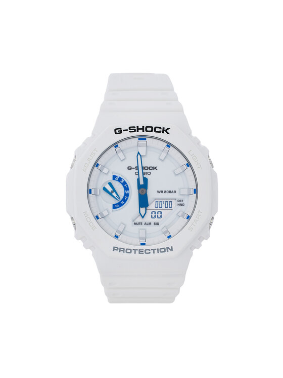 G-Shock Часовник GA-2100HDS-7AER Бял цвят на ниска цена
