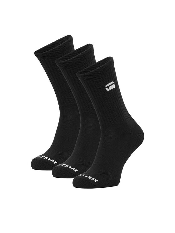 G-Star Raw Дълги чорапи CEO_AS_G-STAR_313_W_AW25 (3-PACK) Черен цвят на ниска цена