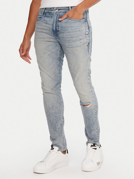 G-Star Raw Дънки D-Staq 3D D05385-E106 Син Slim Fit цвят на ниска цена