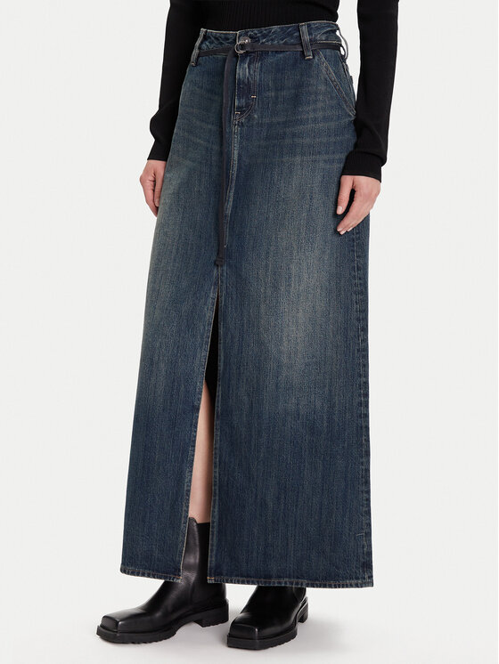 G-Star Raw Дънкова пола D25979-D577 Тъмносин Baggy Fit цвят на ниска цена