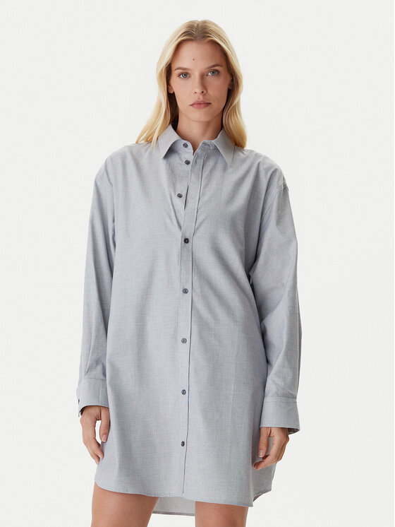 G-Star Raw Рокля тип риза D26979-C290 Син Oversize цвят на ниска цена
