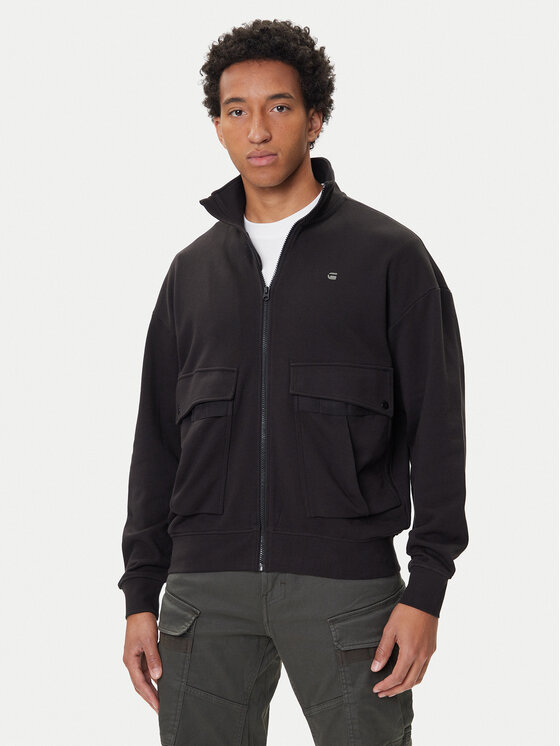 G-Star Raw Суитшърт Rovic D27078-E209 Черен Loose Fit цвят на ниска цена