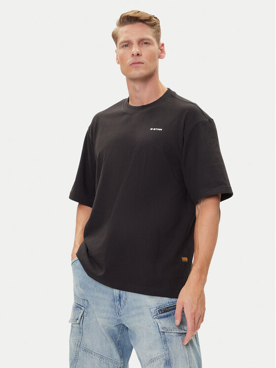 G-Star Raw Тишърт Base D26817-D593 Черен Boxy Fit цвят на ниска цена