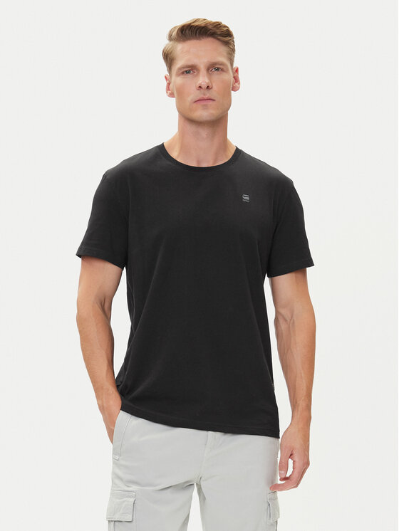G-Star Raw Тишърт Base-S D16411-336-6484 Черен Regular Fit цвят на ниска цена