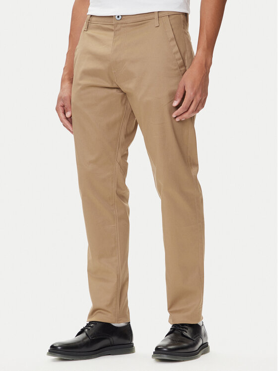 G-Star Raw Чино панталони Morry D26400-C105 Бежов Tapered Fit цвят на ниска цена