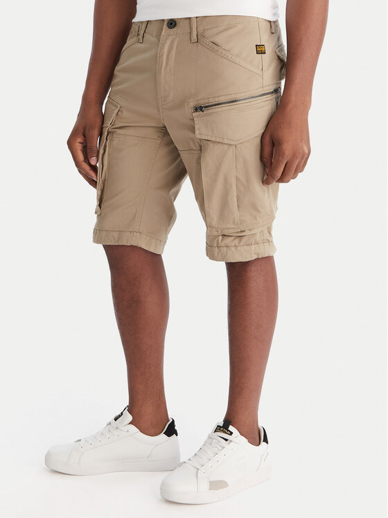 G-Star Raw Шорти от плат Rovic Zip D26214-5126 Зелен Relaxed Fit цвят на ниска цена