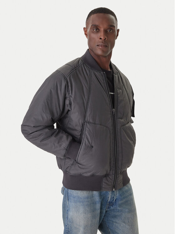 G-Star Raw Яке бомбър GA-1 D26882-E063 Сив Regular Fit цвят на ниска цена