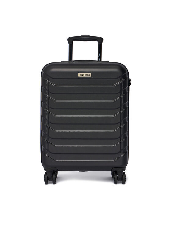 GINO ROSSI Самолетен куфар за ръчен багаж C-GIN-S-001-05-BLACK Черен цвят на ниска цена