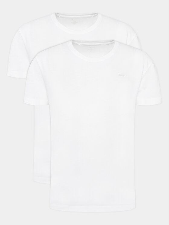 Gant Комплект тениски C-Neck 2 Pack 900002008 Бял Regular Fit цвят на ниска цена