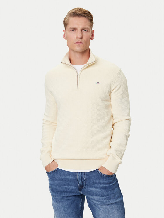 Gant Пуловер 8030256 Екрю Regular Fit цвят на ниска цена