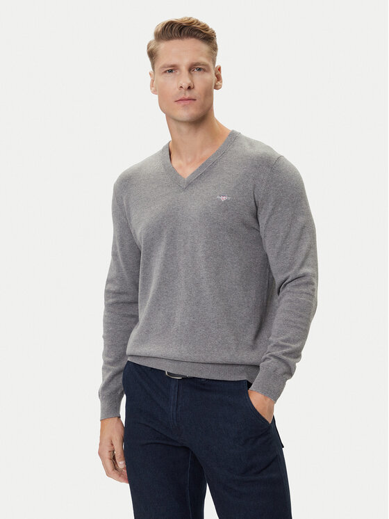 Gant Пуловер 8030562 Сив Regular Fit цвят на ниска цена