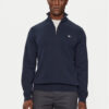 Gant Пуловер Casual Cotton Half Zip 8030170 Тъмносин Regular Fit цвят на ниска цена