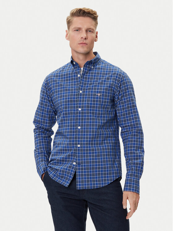Gant Риза 3250213 Син Regular Fit цвят на ниска цена