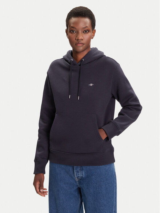 Gant Суитшърт Shield 4201413 Тъмносин Relaxed Fit цвят на ниска цена