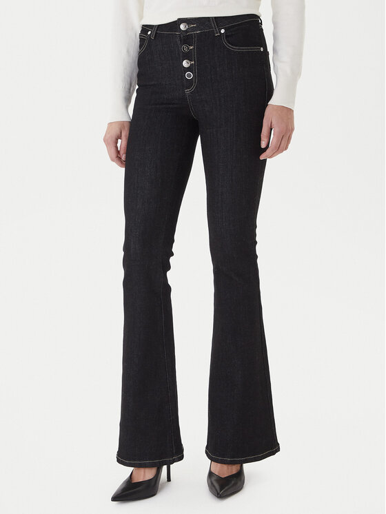 Gaudi Дънки 521BD26006 Черен Flare Fit цвят на ниска цена