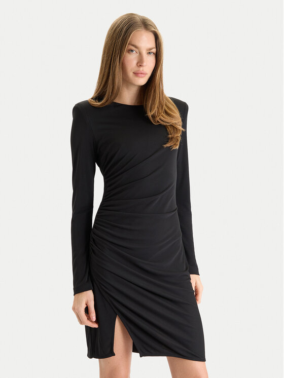 Gaudi Коктейлна рокля 521FD14009 Черен Slim Fit цвят на ниска цена