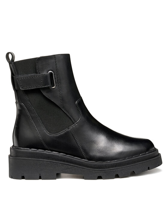 Geox Боти D Felleny D56XEC 00043 C9999 Черен цвят на ниска цена