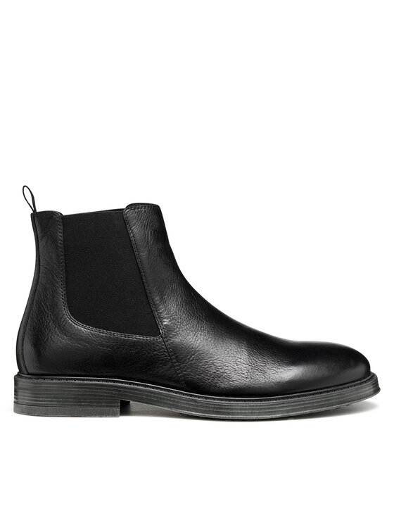 Geox Боти тип челси U Henreys U56LWC 00046 C9999 Черен цвят на ниска цена