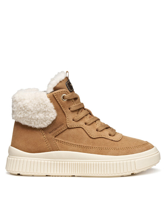 Geox Зимни обувки J Laquinny Wpf J56NFA 00022 C6627 S Кафяв цвят на ниска цена