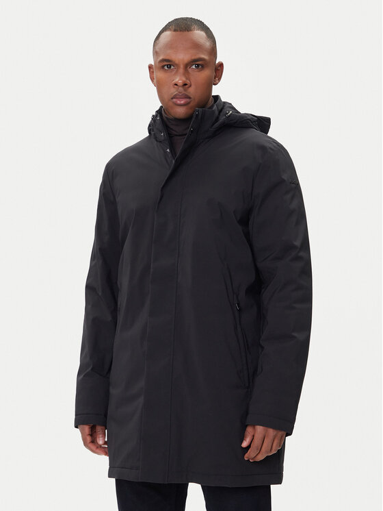 Geox Зимно палто Aurelio M5625K T3194 F9000 Черен Regular Fit цвят на ниска цена