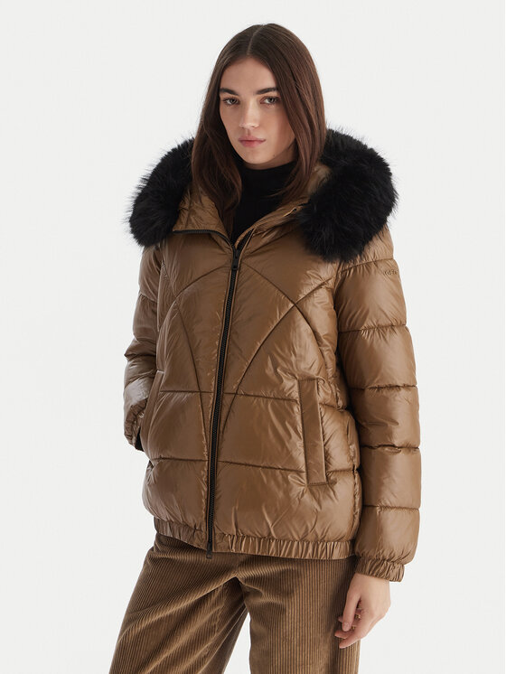 Geox Зимно яке Backsie W5628S T3121 F5212 Кафяв Oversize цвят на ниска цена