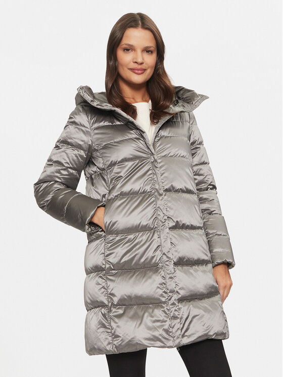 Geox Пухено яке Adrya W4626G T3154 F9822 Сив Regular Fit цвят на ниска цена