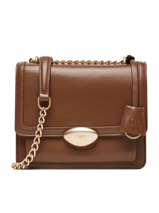 Gino Rossi Дамска чанта CEO-PEARLA-KQ43 Кафяв цвят на ниска цена