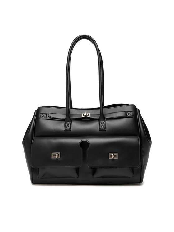 Gino Rossi Дамска чанта EO-CLOVER-X10167 Черен цвят на ниска цена