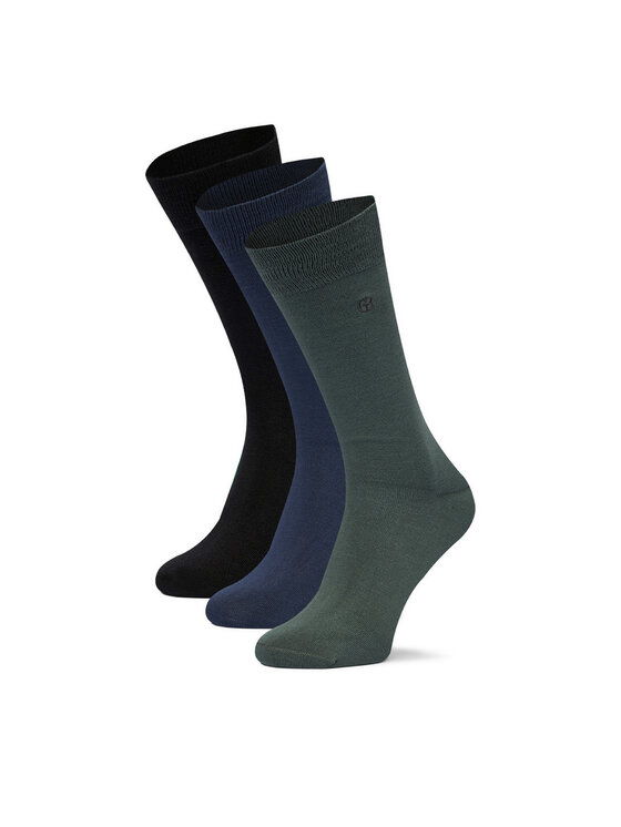 Gino Rossi Дълги чорапи CEO_AS_GR_01_W_AW25 (3-pack). Тъмносин цвят на ниска цена