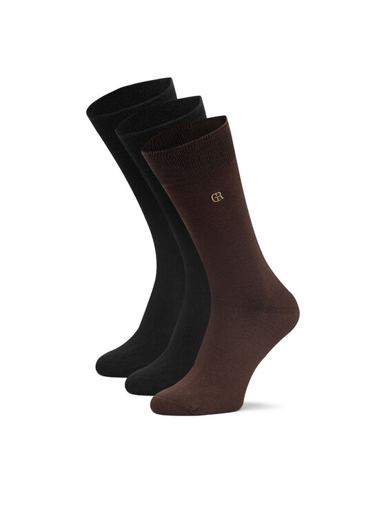 Gino Rossi Дълги чорапи CEO_AS_GR_01_W_AW25 (3-pack). Черен цвят на ниска цена