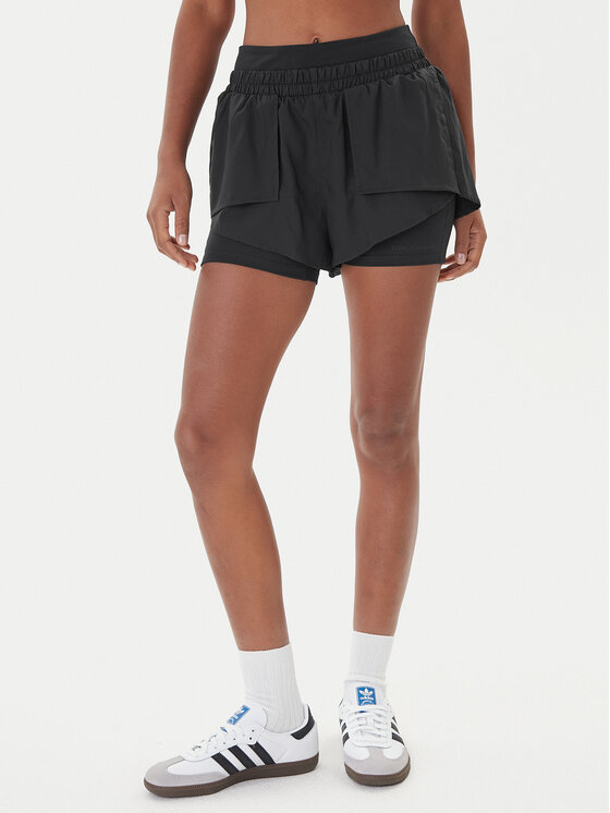 Girlfriend Collective Спортни шорти Fallon 4093 Черен Regular Fit цвят на ниска цена