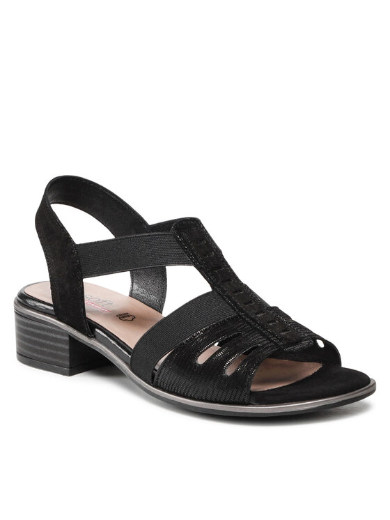 Go Soft Сандали WI23-LUCY-01 Черен цвят на ниска цена