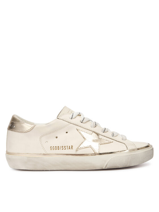 Golden Goose Сникърси Super-Star Classic With List GWF00101.F007558.10698 Екрю цвят на ниска цена