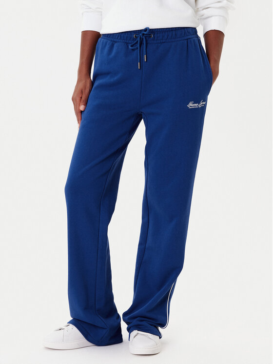 Guess Jeans Долнище анцуг W5YB32 K68I4 Син Regular Fit цвят на ниска цена