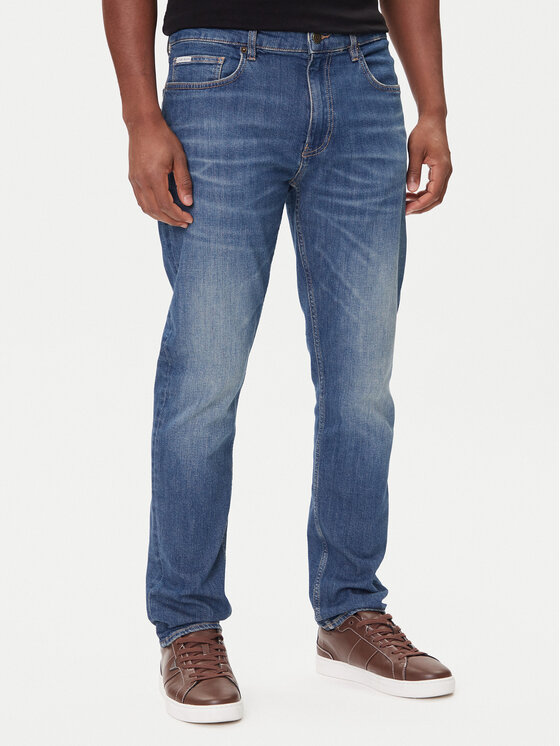 Guess Jeans Дънки M5BA1C D002C Син Slim Fit цвят на ниска цена