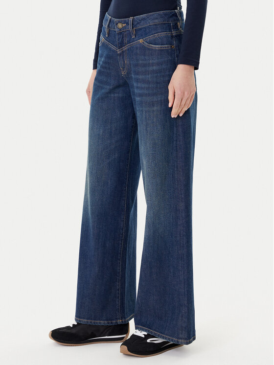 Guess Jeans Дънки W5BA2Y D0026 Тъмносин Regular Fit цвят на ниска цена