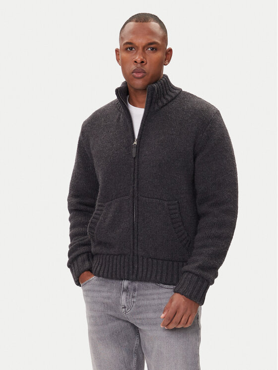 Guess Jeans Кардиган M5BR07 Z0662 Сив Regular Fit цвят на ниска цена