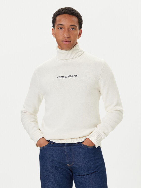 Guess Jeans Поло M5BR58 Z0561 Екрю Regular Fit цвят на ниска цена