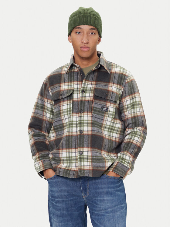 Guess Jeans Преходно яке M5BH68 WI542 Сив Regular Fit цвят на ниска цена