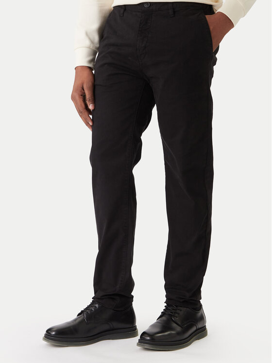 Guess Jeans Чино панталони M4YB33 WGB5A Черен Regular Fit цвят на ниска цена