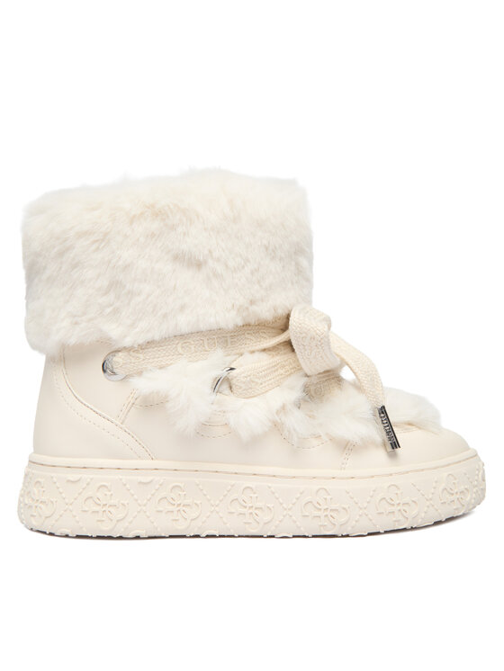 Guess Апрески FLFUEK FUR10 Екрю цвят на ниска цена