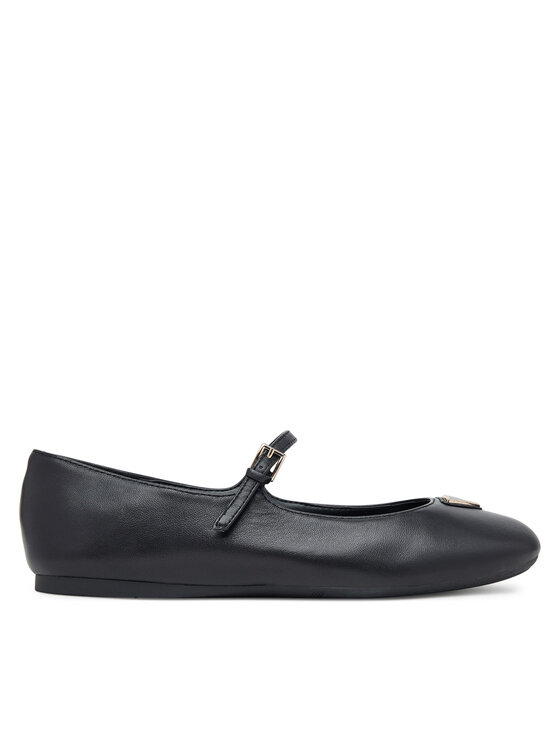 Guess Балеринки FLTKLD LEA02 Черен цвят на ниска цена