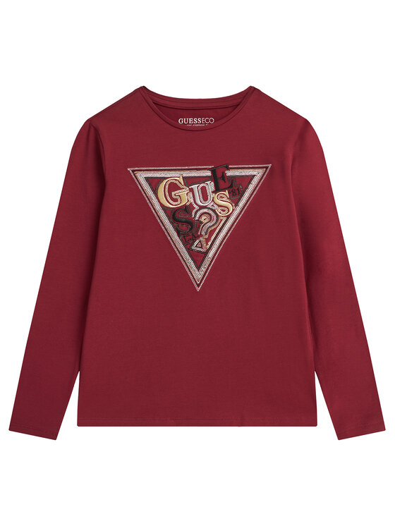 Guess Блуза J5BI13 J1314 Червен Regular Fit цвят на ниска цена