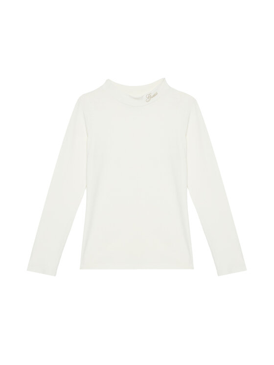 Guess Блуза J5BI14J1314 Екрю Slim Fit цвят на ниска цена