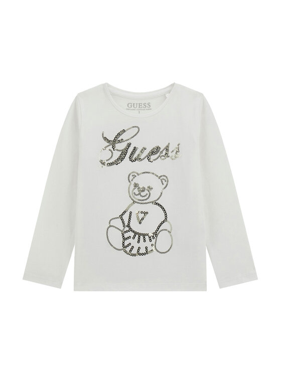 Guess Блуза K5BI03 J1314 Бял Regular Fit цвят на ниска цена